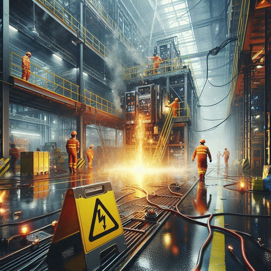 The Critical Importance of Avoiding Electrical Equipment on Wet Surfaces in Industrial Settings