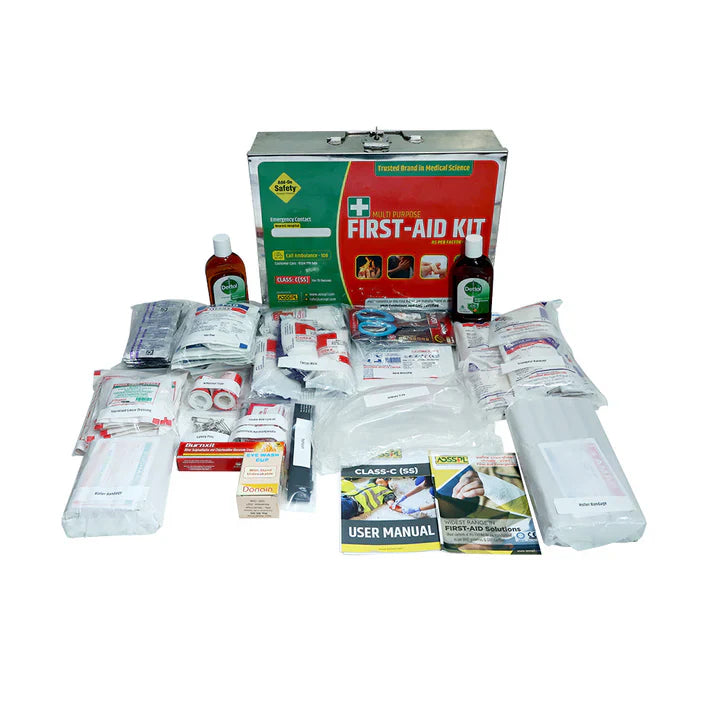 CLASS-C (SS) First Aid Kit – Compact Stainless Steel Emergency Kit