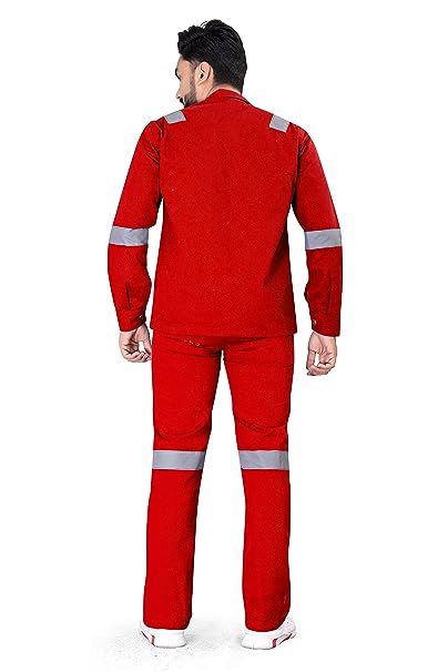 Work Suit With Reflective Tape