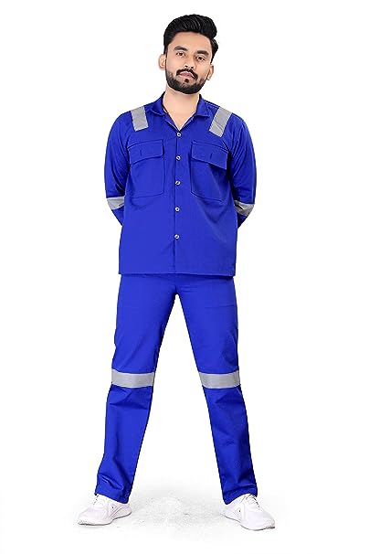 Work Suit With Reflective Tape