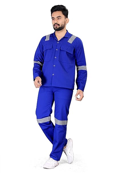 Work Suit With Reflective Tape