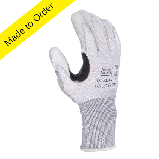 White PU Coated Safety Hand Gloves, BXPG0350IN