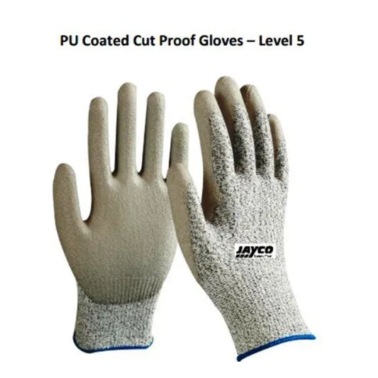 Pu coated cut proof gloves - level 5