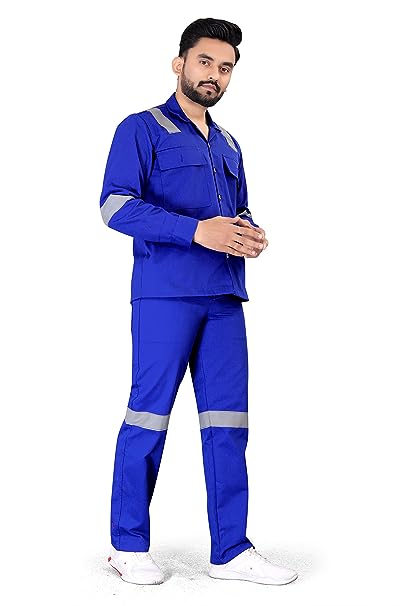 Work Suit With Reflective Tape