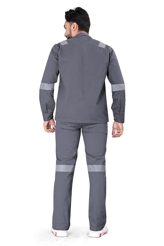 Work Suit With Reflective Tape