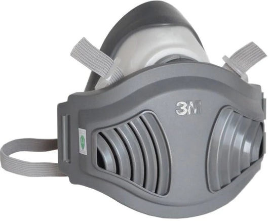 3M 1200 respirator with cartridge helps protect against oragnic vapor and acid gas
