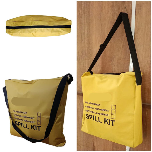 Hazmat Spill Kits 15 LITER. (Absorb: Hospital Chemicals, Acid, Bases, Solvents, Mixed Chemicals, Other Acidic & Alkalis based Liquids) (15 L)
