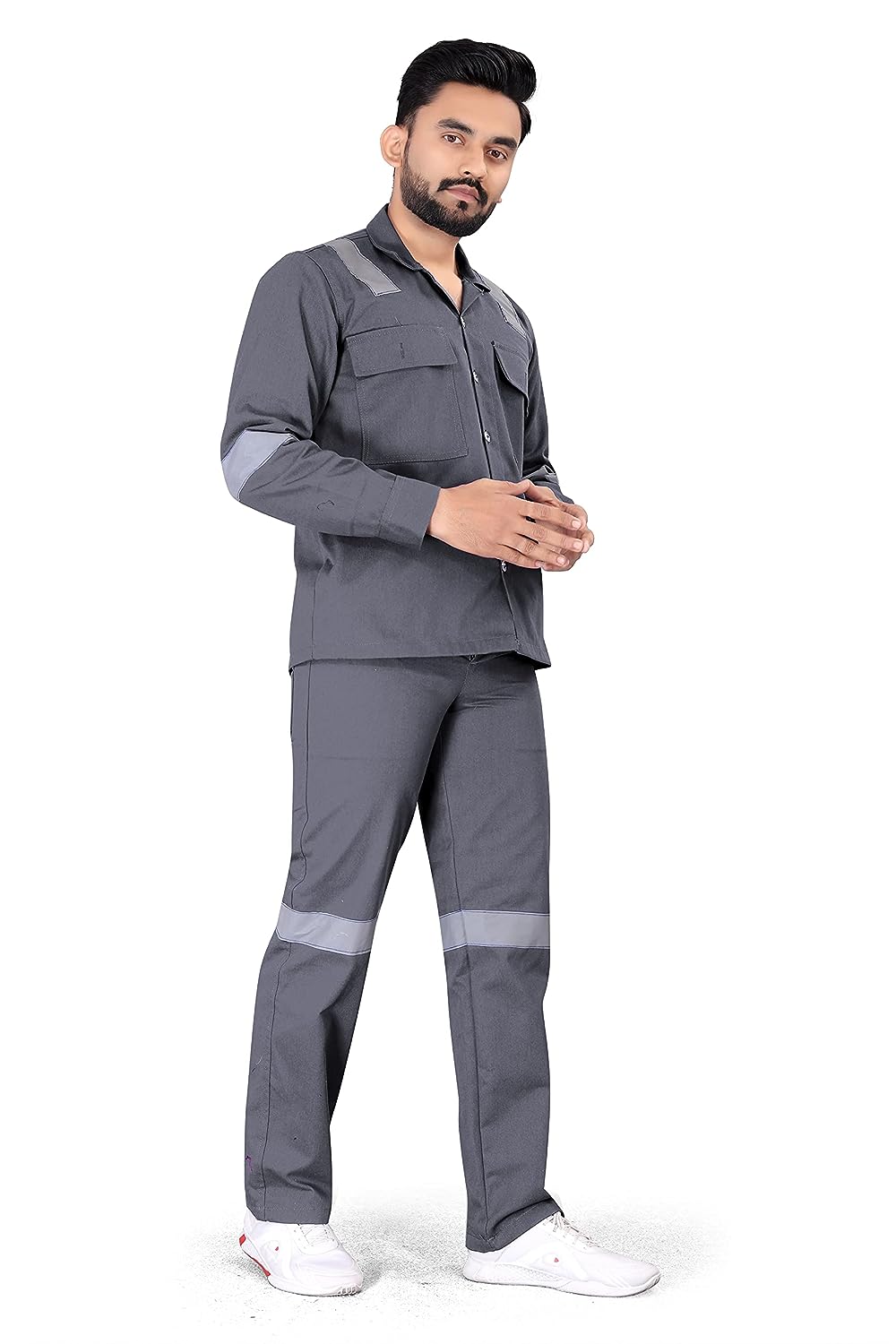 Work Suit With Reflective Tape