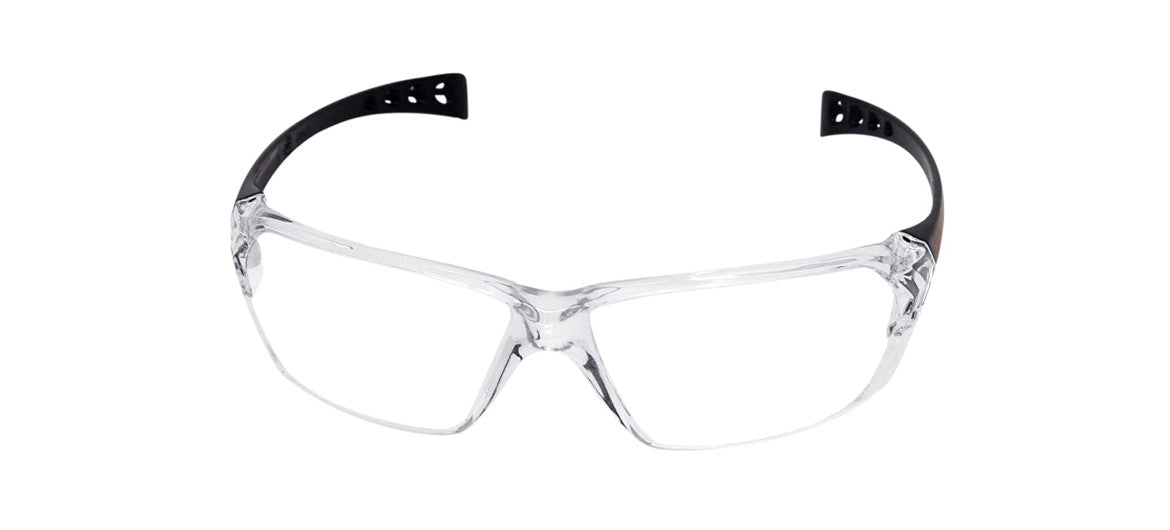 Black+Decker EN Certified Industrial Safety Spectacle with Scratch Resistant & Antifog, Optical Class 1 Clear Lens, BXPE0506IN
