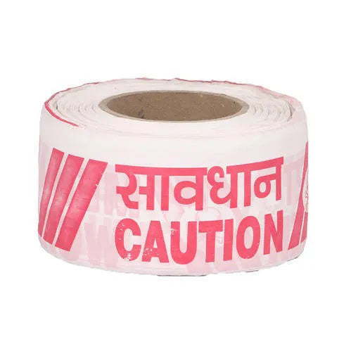 High-Strength Barricading Tape – 100 Meter, White, Safety Marking Tape