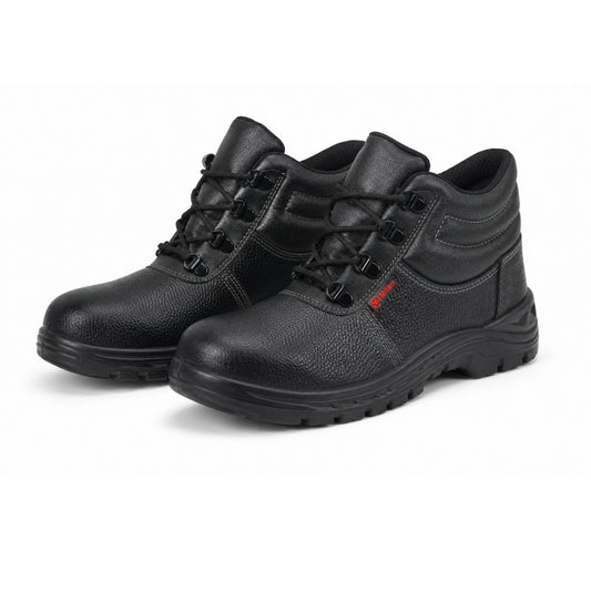 Milan Safety Shoe MS 07 – Lightweight, High-ankle | ISI-Compliant Single -Density Safety Footwear