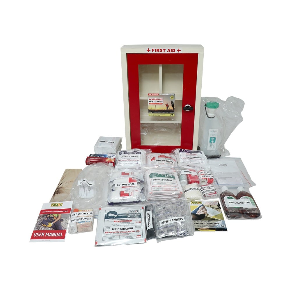 First-Aid Kit As Per BOCW Act (Model: WP-CONSTRUCTION) | Suitable For: 25 persons