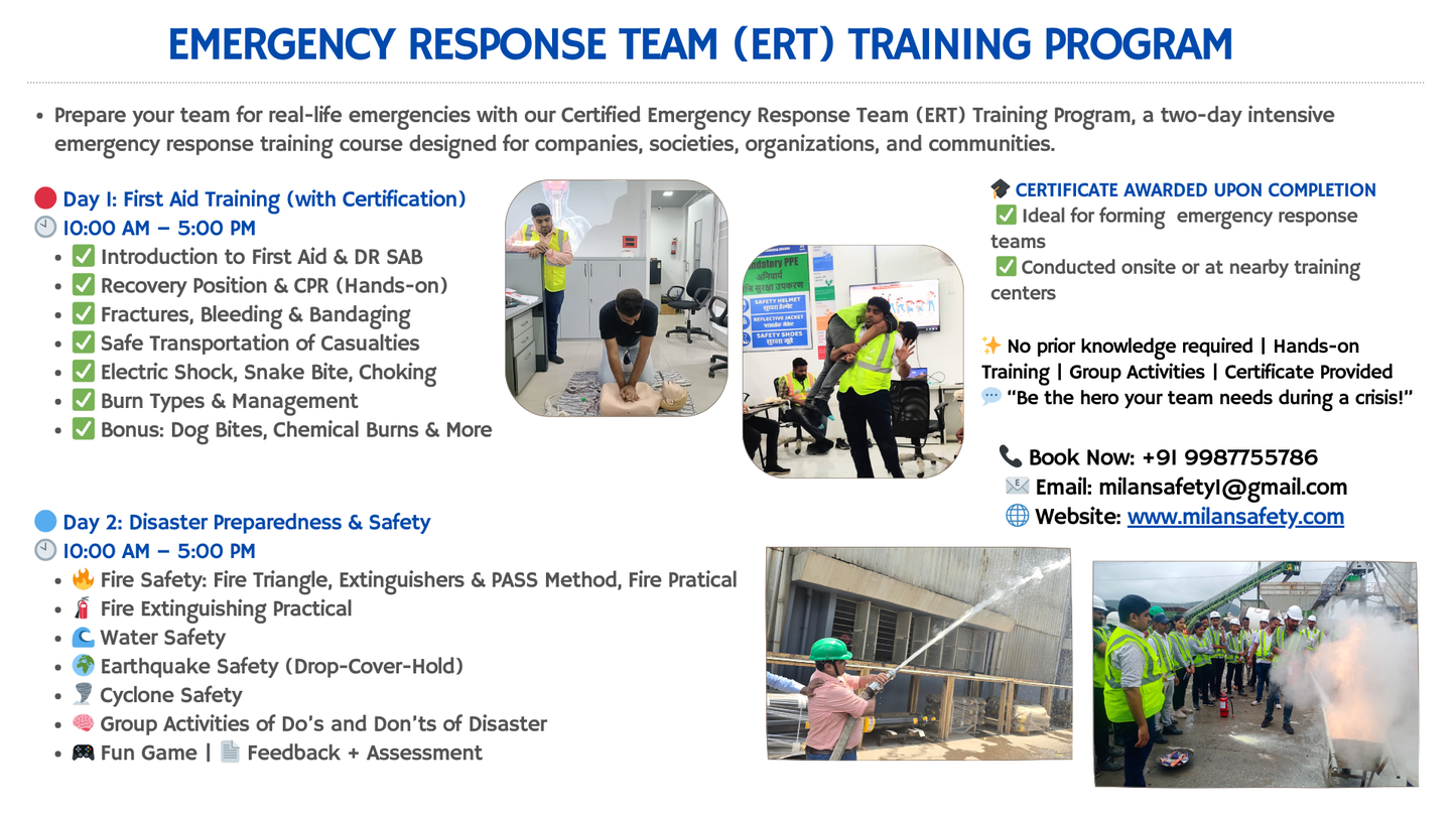 Emergency Response Team (ERT) Training Program – First Aid & Disaster Management Course Near You
