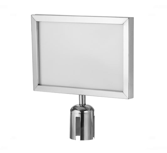 Stainless Steel Sign Plate for Q manager.