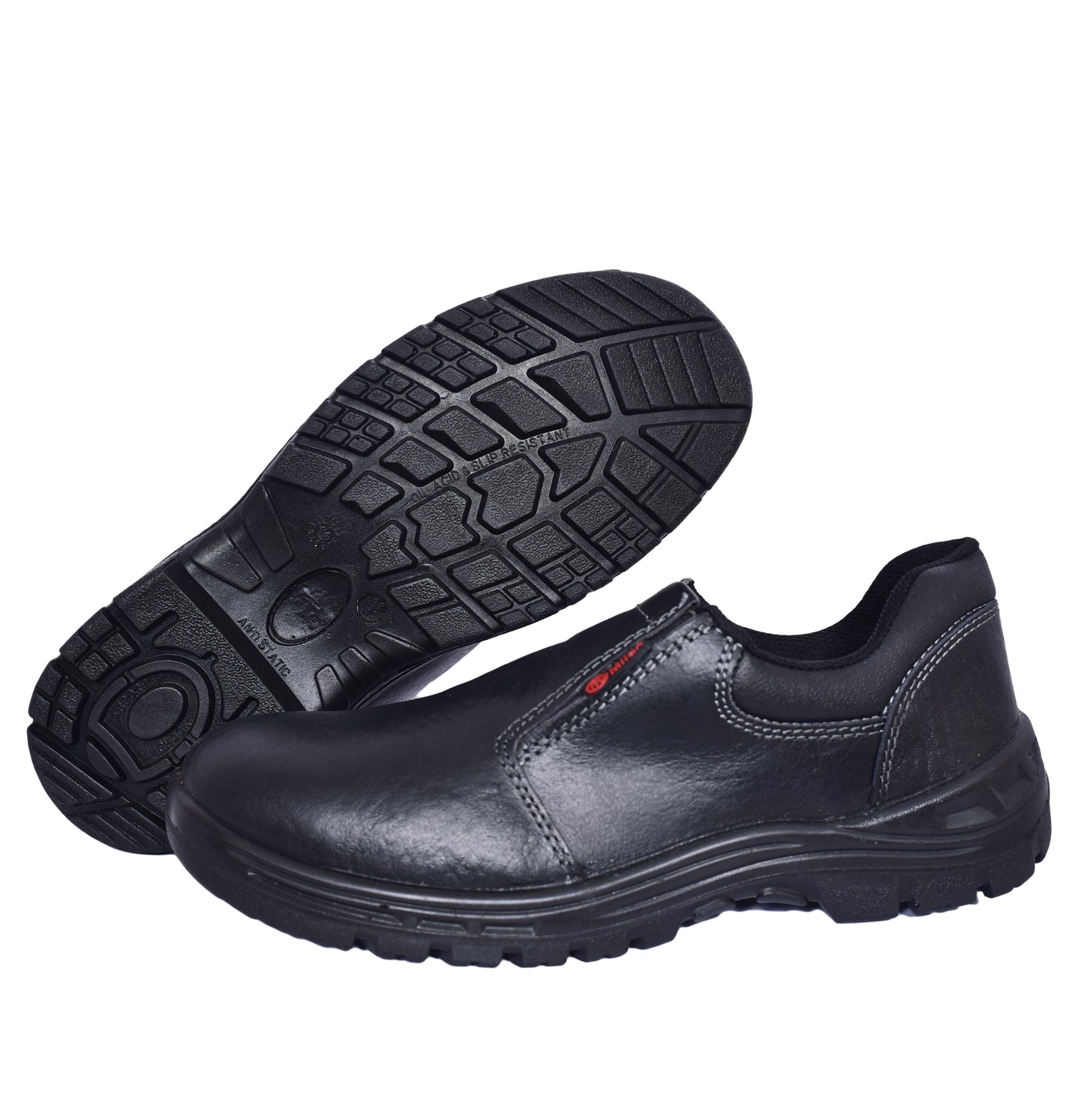 Milan Safety Shoe MS 05 Slip-on Anti-static Safety Shoes | Stylish & Durable with Steel Toe Cap | Sizes 38-46