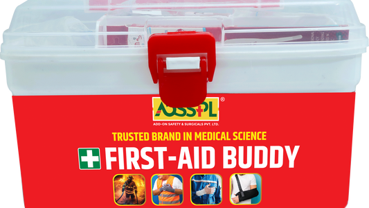 FIRST AID BUDDY – Portable Medical Kit for Home, Office & Travel (HDPE, CE & ISO Marked)