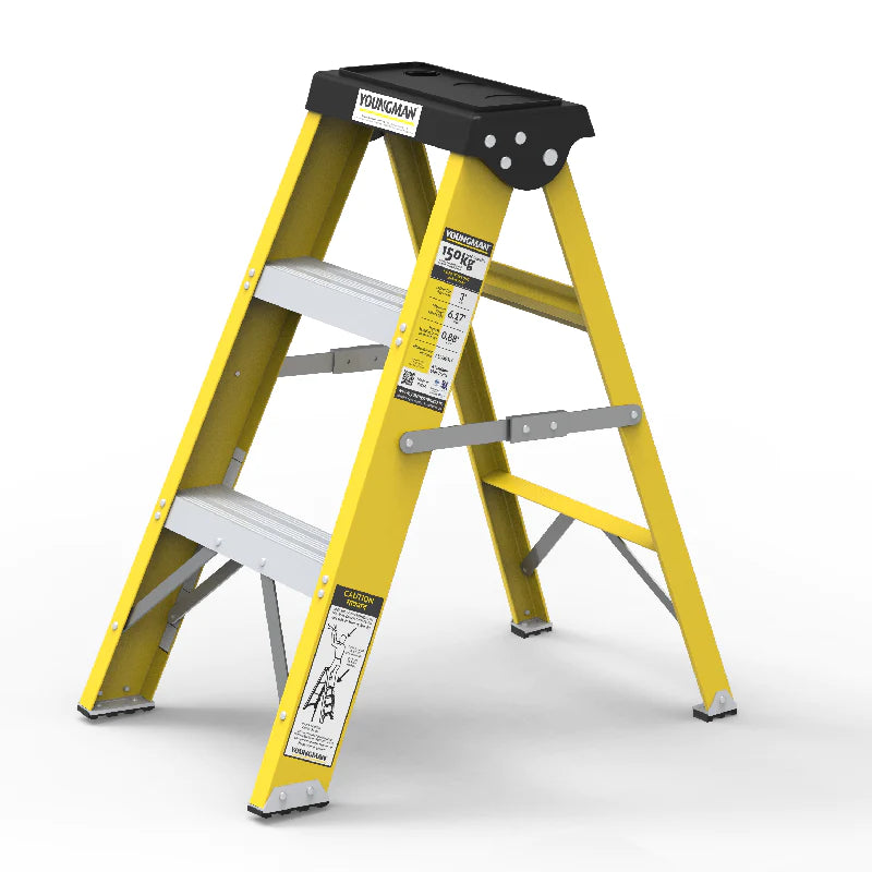 Youngman FRP (Fiberglass) Single Sided Self Supporting Ladder
