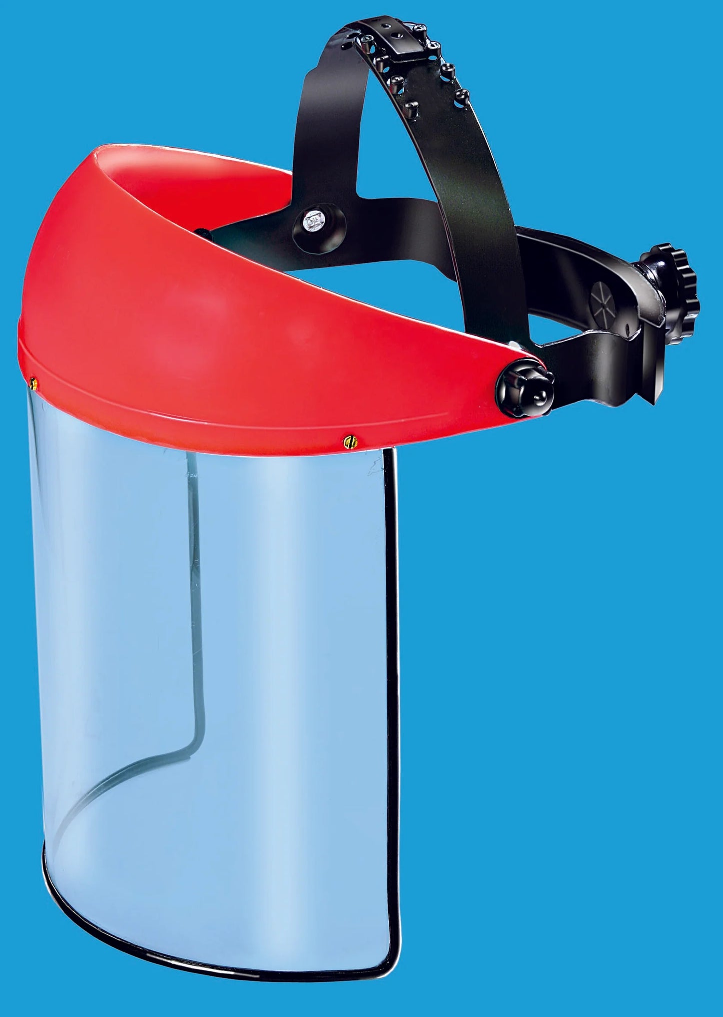 Clear Acrylic Faceshield with Adjustable Ratchet Headgear