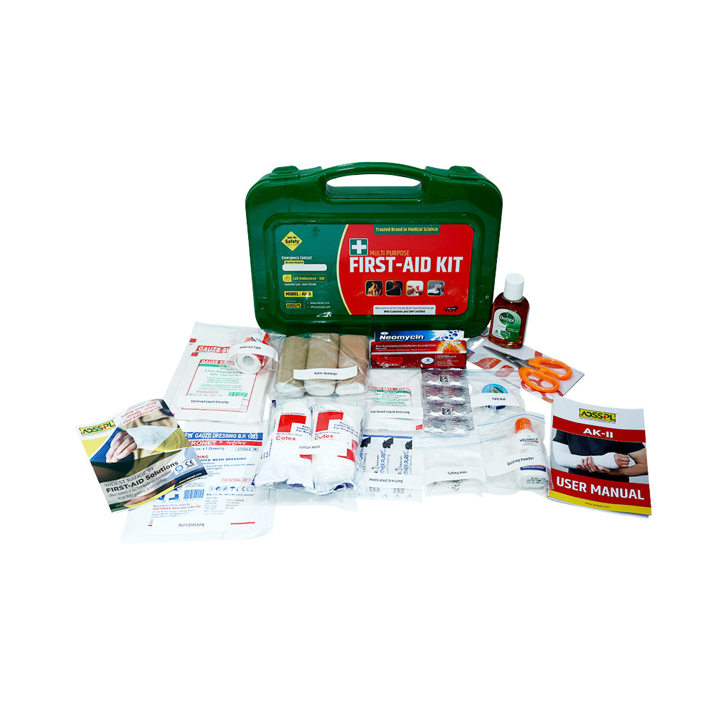 First-Aid Kit (Model: AK-II) | Suitable For: 10-12 persons