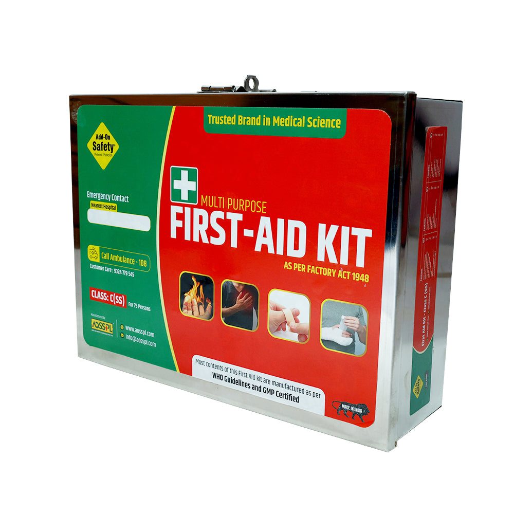 CLASS-C (SS) First Aid Kit – Compact Stainless Steel Emergency Kit