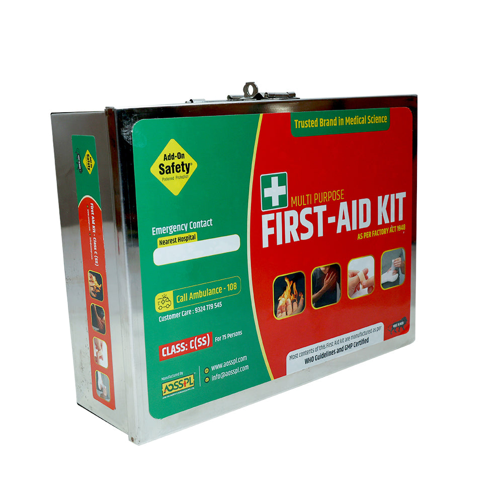 CLASS-C (SS) First Aid Kit – Compact Stainless Steel Emergency Kit