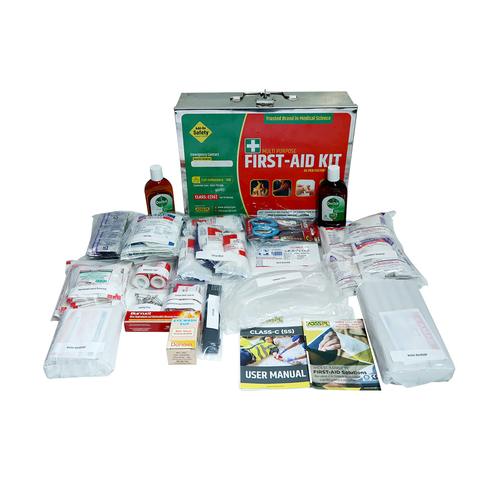 CLASS-C (SS) First Aid Kit – Compact Stainless Steel Emergency Kit
