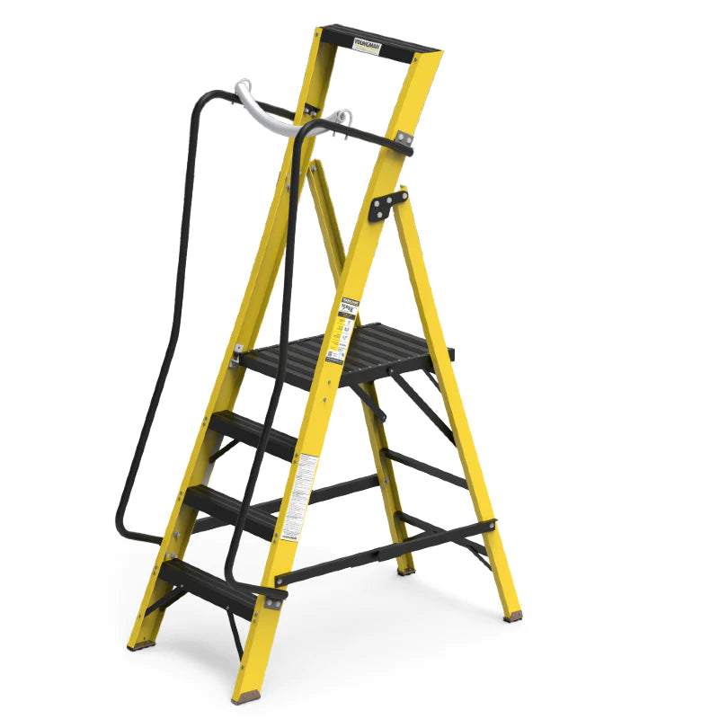 Industrial FRP Heavy Duty Ladder Youngman Megastep - Work Platform