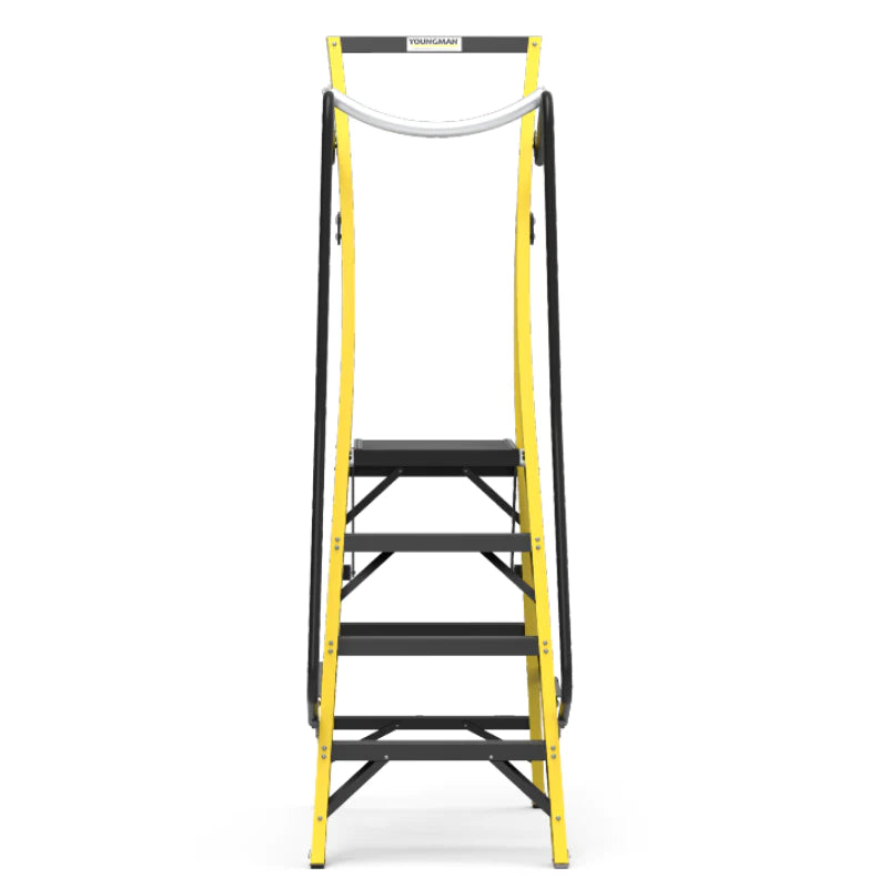 Industrial FRP Heavy Duty Ladder Youngman Megastep - Work Platform