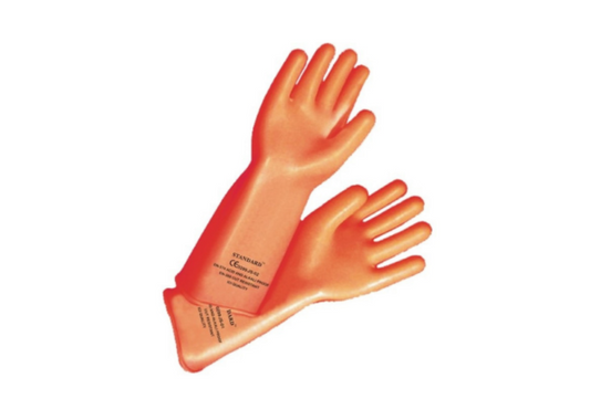 Orange Rubber Hand Gloves