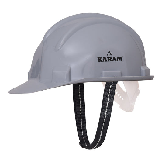 Karam Safety Helmet with protective Peak with Nape type Adjustment