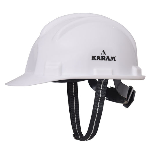 Karam ISI Marked Shelmet Ratchet Type Safety Helmet with Plastic Cradle