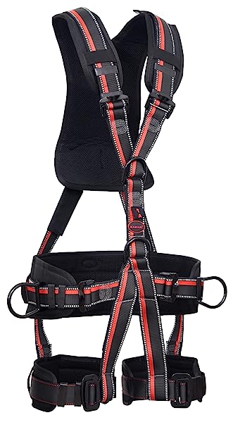Tower And Rescue Harness with 3 Point Adjustment and 4 Point Attachment