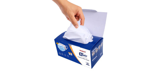 Karam RFM50 K-Air 3 Ply Melt blown Disposable Surgical Face Mask With Nose Clip (Pack of 50)