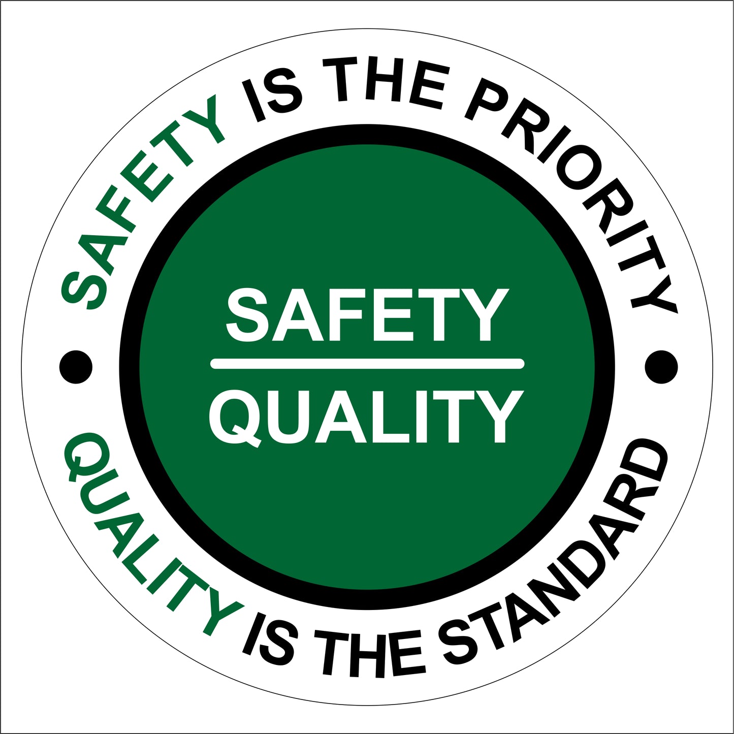 safety quality Signages