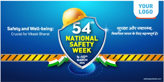 National Safety Week Star Flex Print Banner