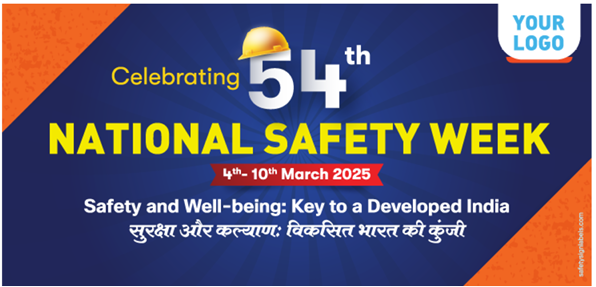 National Safety Week Star Flex Print Banner