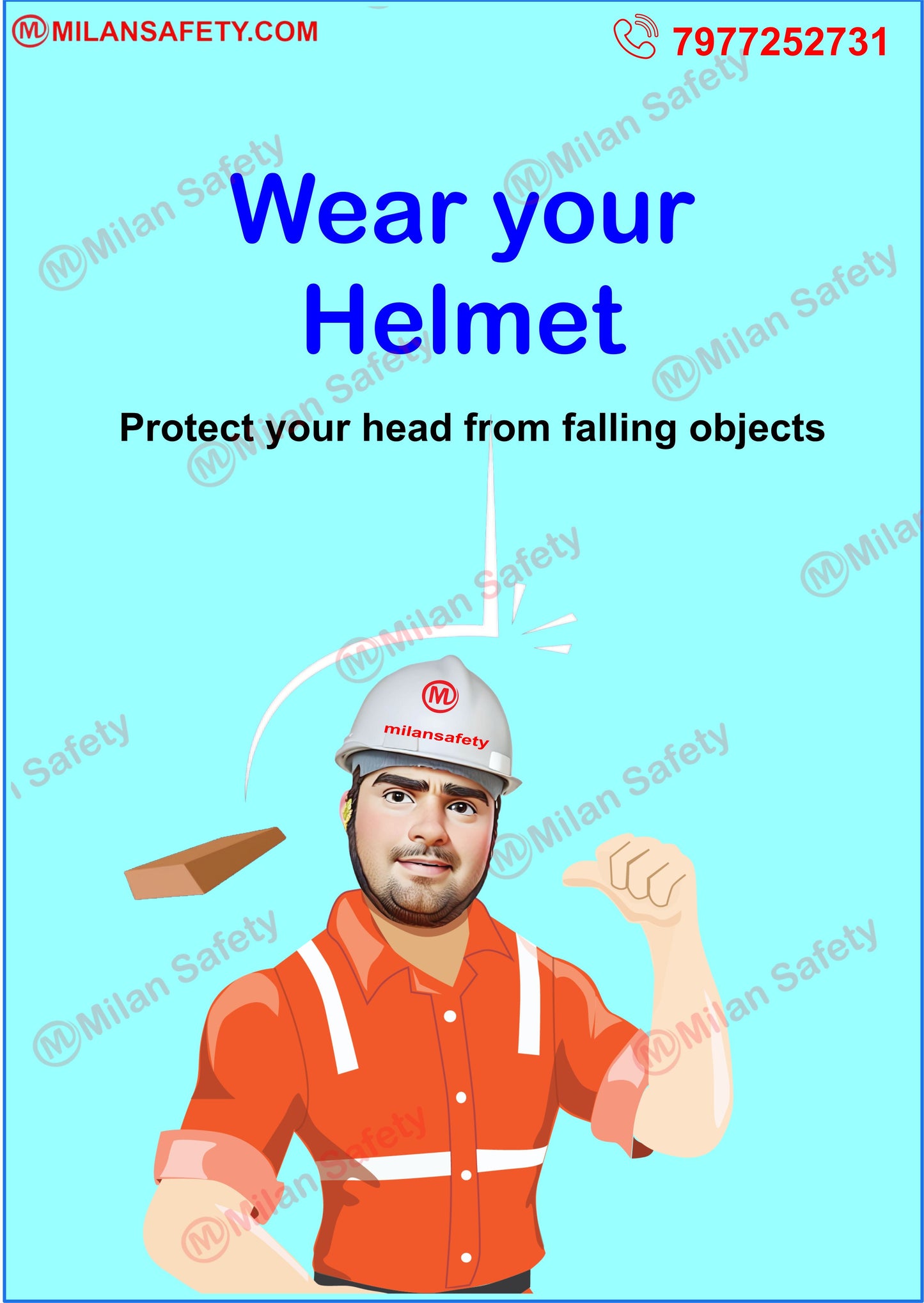 Wear your helmet | Safety Posters