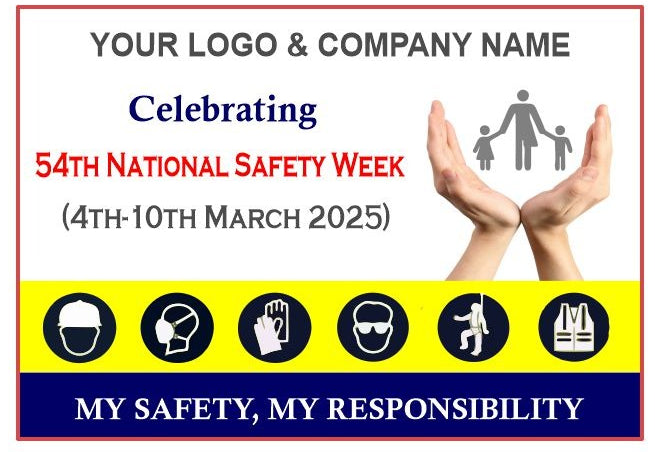 National Safety Week Star Flex Print Banner