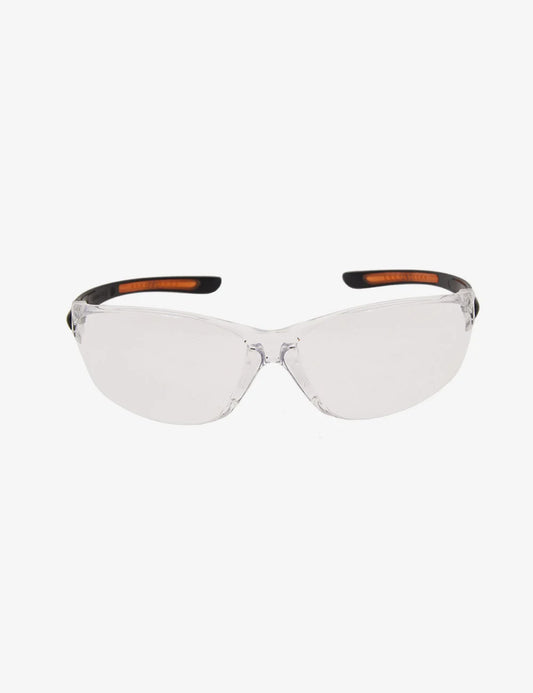 BLACK+DECKER BXPE0505IN Safety Spectacles – Wrap-Around with Beveled Edge, Scratch-Resistant UV Protective Lens, EN 166 Certified