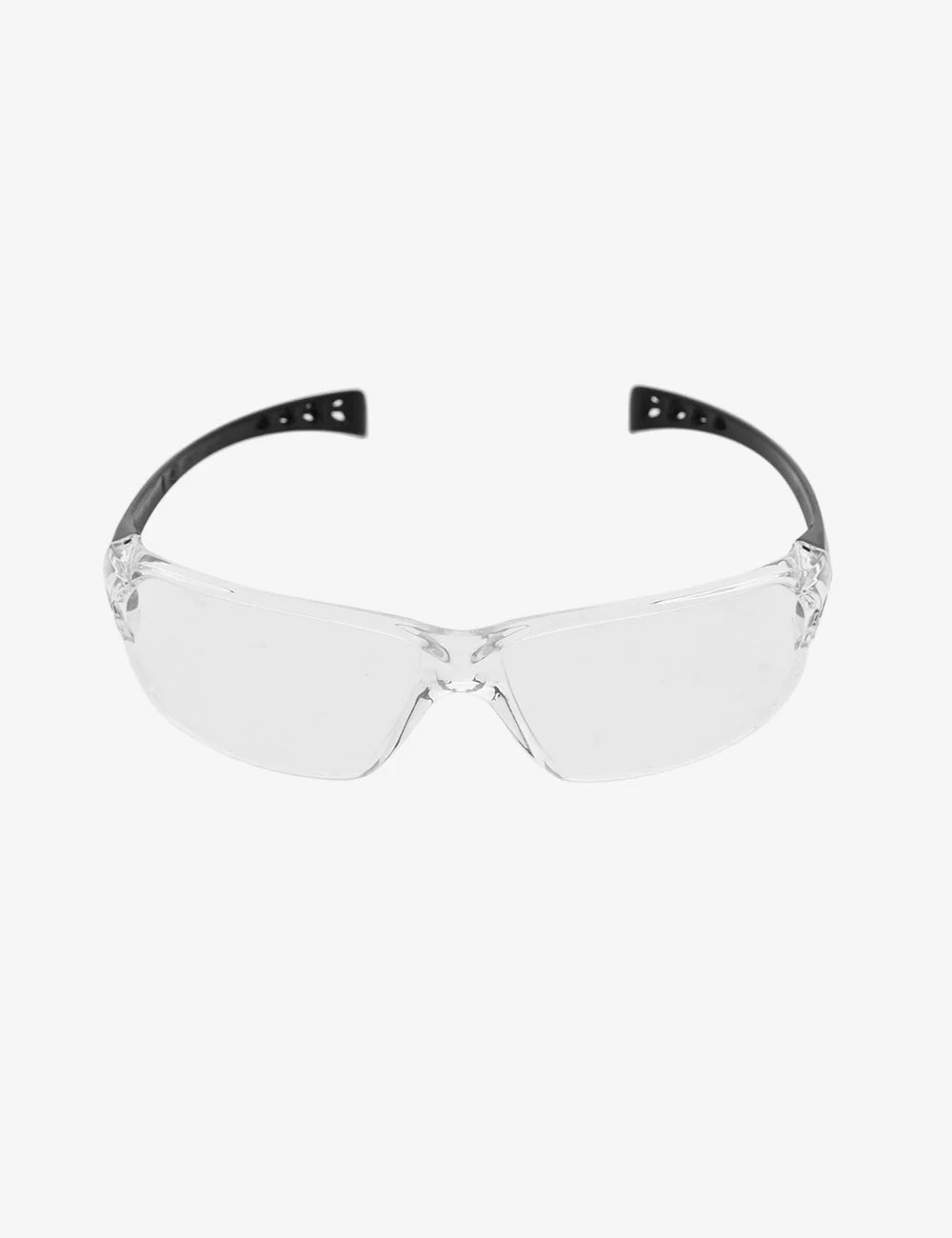 BLACK+DECKER BXPE0506IN Safety Spectacles – Wrap-Around Eye Protection with Beveled Eyebrow Shield, UV & Scratch-Resistant, EN 166 Certified