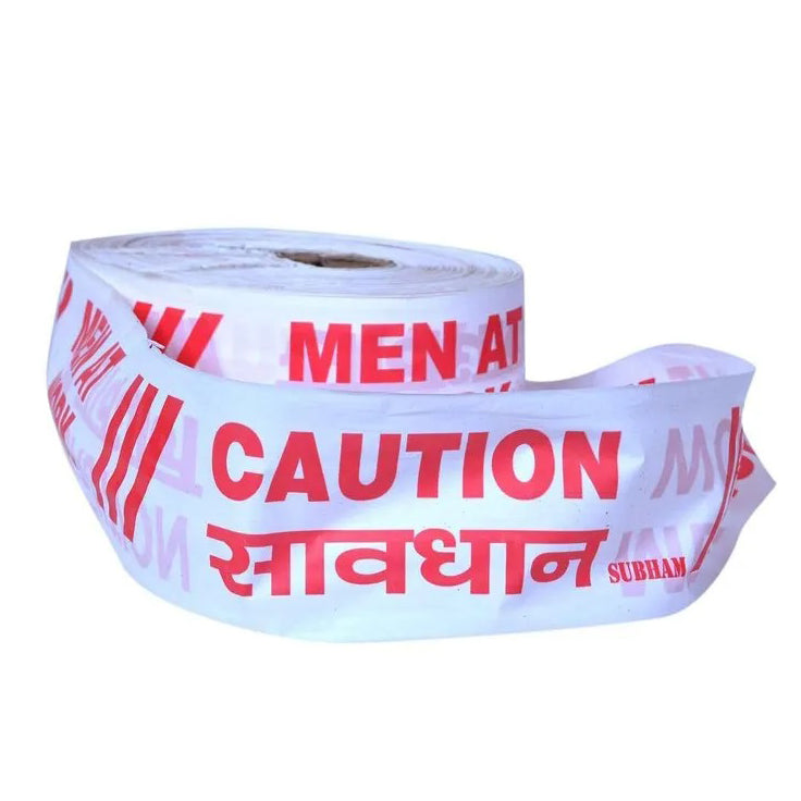 High-Strength Barricading Tape – 100 Meter, White, Safety Marking Tape