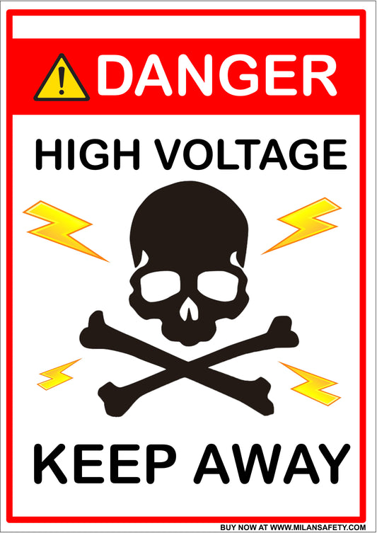 High voltage signage