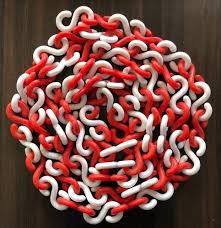 Mixed Plastic Barricade Chain (8mm) - Durable & Versatile