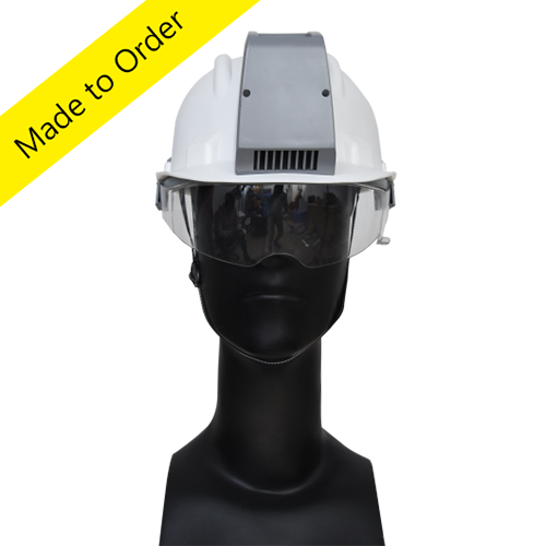 KARAM ISI Certified Aironic Air Conditioned Safety Helmet with Cooling, Heating System, PN629AC(WHITE)