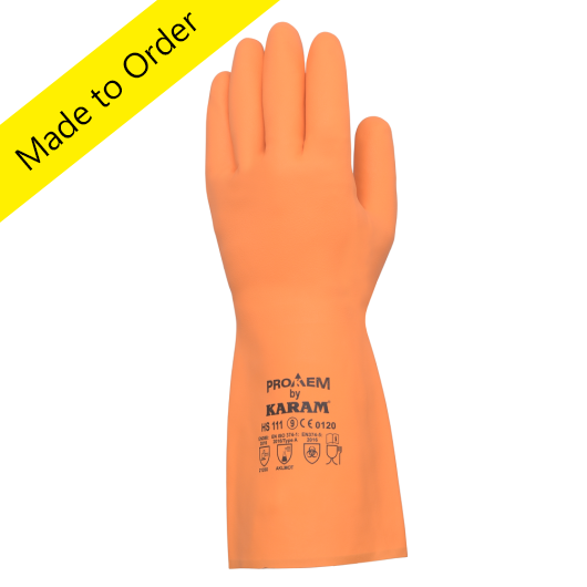 ProKem Chemical Resistent Latex Rubber Glove, HS111