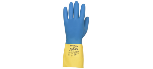 ProKem Chemical Resistent Neoprene and Natural Rubber Glove, HS121