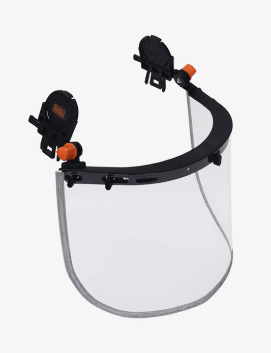 BLACK+DECKER BXWP0801IN Full Face Shield with Polycarbonate Visor – Helmet Mountable, Optical Class 1, ISI & ANSI Certified for Welding, Grinding & Industrial Safety
