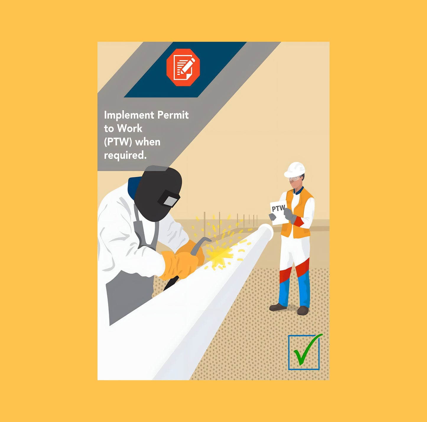 Implement Permit to Work (PTW) | Safety Poster 72