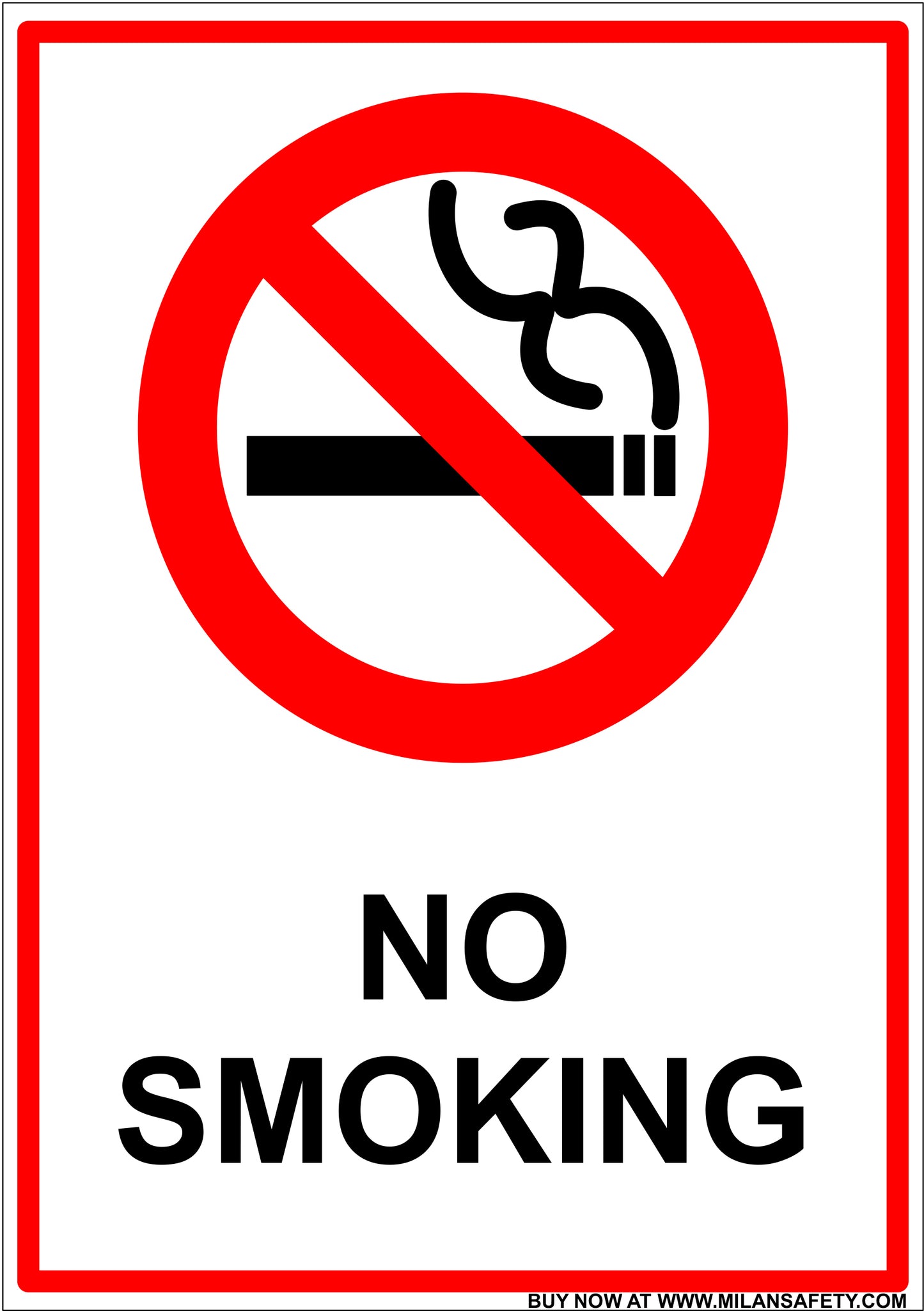 No smoking signage