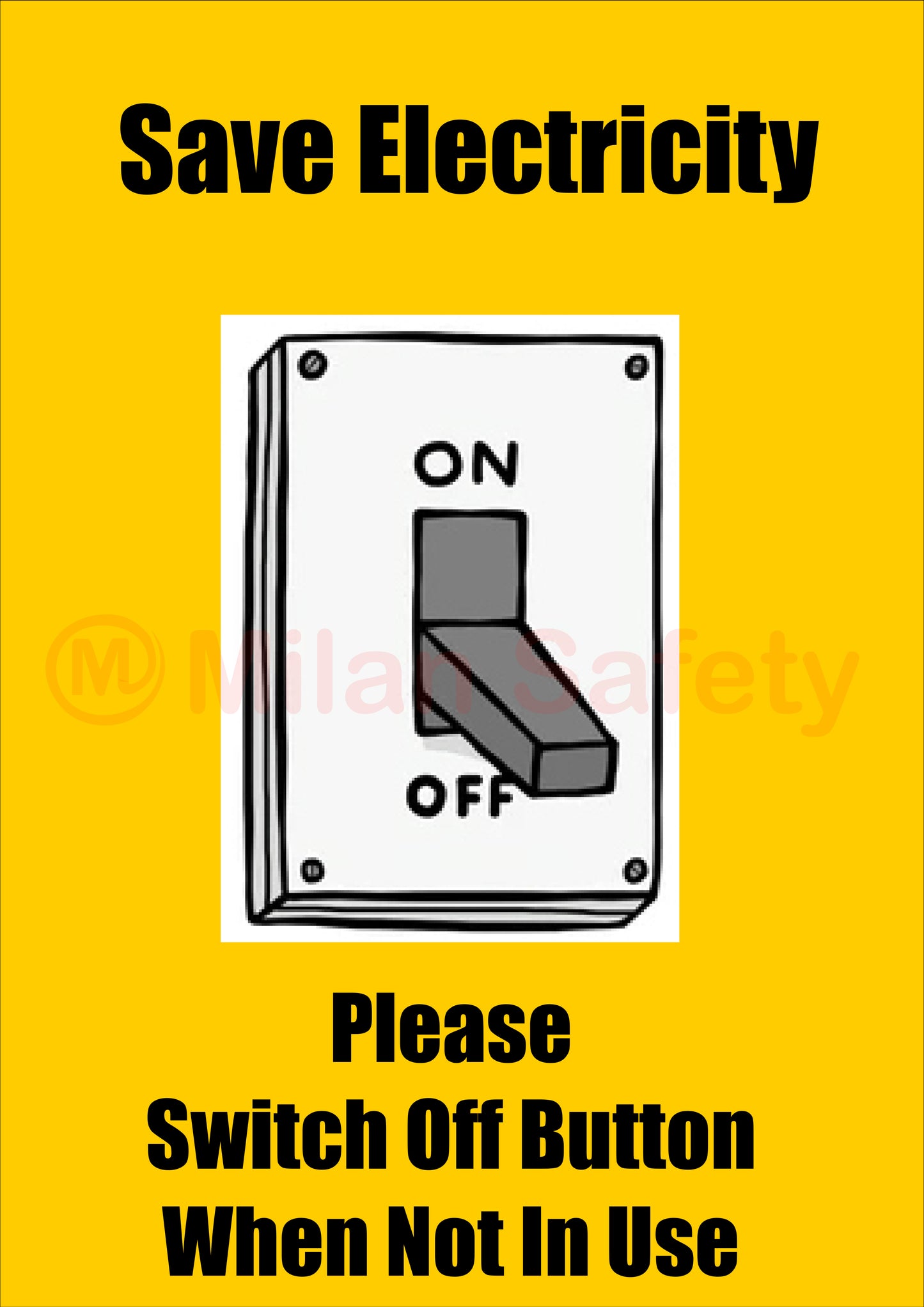 Save electricity signage